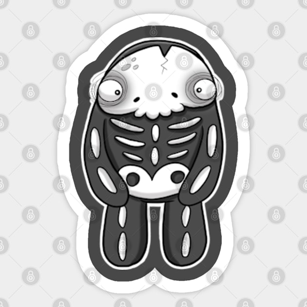 Creepies - Skelly Sticker by Creepies